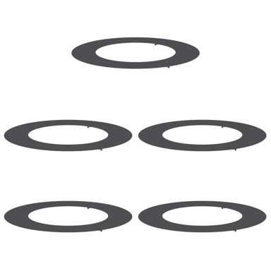 Plastična sadilica velika, plastika, crna, okrugla, moderna