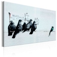Slika Protesting Birds by Banksy 120x80