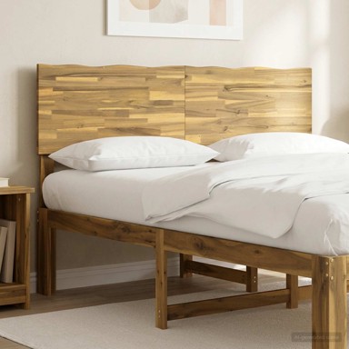 ROSTOCK Uzglavlje s prirodnim rubom 135 cm, bijelo