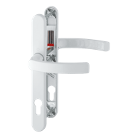 HOPPE Kvaka za ulazna vrata Liege 1540/3347N, 72-82 mm, aluminij, bijela