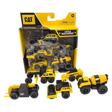 FUNRISE Cat mini građevinski strojevi, set 5 kom, 8 cm, 3+
