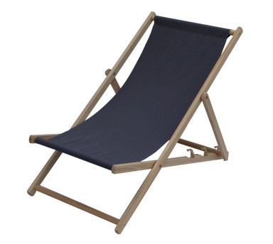 ROJAPLAST Drvena ležaljka Bahama, grafitno siva