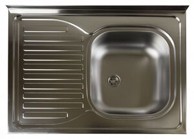 SINK SOLUTION Sudoper Classic, 80x60 cm, 1x, desni, inox