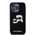 KARL LAGERFELD Silikonska MagSafe maskica za Apple iPhone 15 Pro, crna