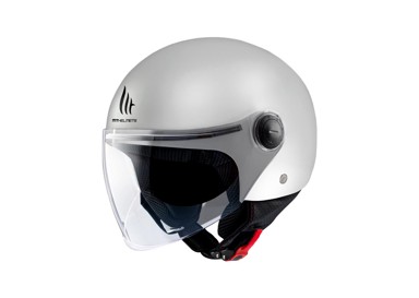 MT HELMETS Moto kaciga STREET S SOLID A0 bijela XL 133800000117 