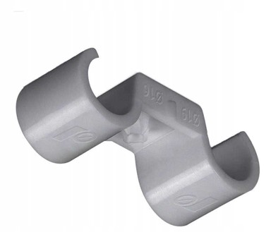 Plastični držač za cijevi 2 x 25 mm, 30 kom.