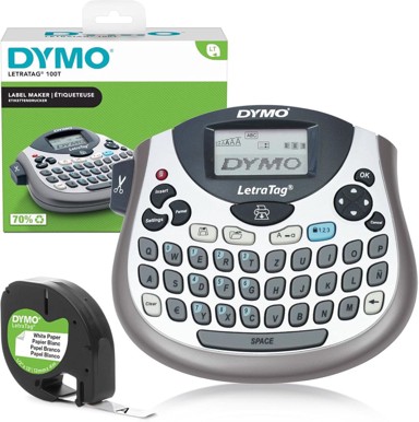 DYMO uređaj za etiketiranje LetraTag LT-100T s QWERTZ tipkovnicom, srebrni