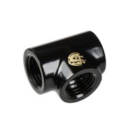 BITSPOWER Adapter T-razdjelnik 3x G1/ 4 inča IG, mat crna 