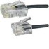 Modularni adapter, RJ11 na RJ45, muški na muški, duljina 2 m, crna
