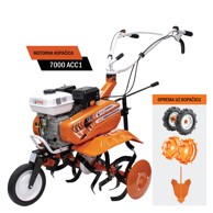 RURIS Motorna kopačica DAC 7000ACC1, 7 KS 
