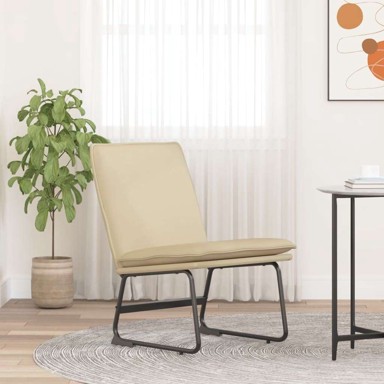 Ležaljka, 52 x 75 x 76 cm, od tkanine, krem