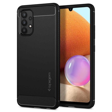 SPIGEN Rugged Armor za Galaxy A52 / A52 5G / A52s 5G, mat, crna