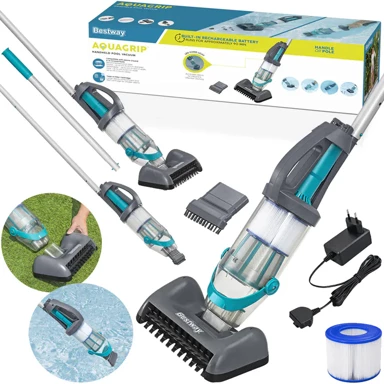 BESTWAY AquaGrip Ručni bežični usisavač za bazen 58946, s 2 nastavka