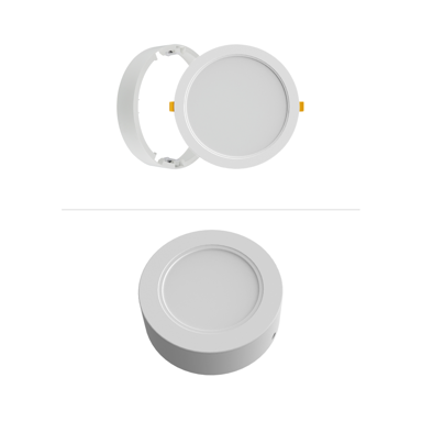 FEROTEHNA LED lampa panel, 12W, 1020lm, 4000K, 14,5cm, IP54, okrugla