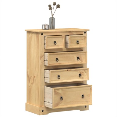 Ladičar Corona 80 x 43 x 114 cm od masivne borovine