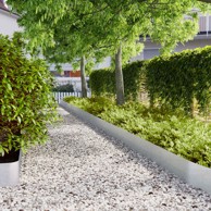 Rubovi travnjaka 30 kom 20x103 cm pocinčani čelik