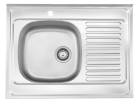 STIL Inox sudoper s ocjeđivačem lijevi 80x60x18 cm