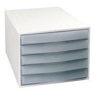 MULTIFORM Set ladica „The Box”, 5 ladica, siva