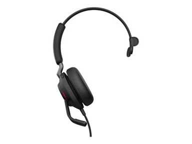 JABRA Slušalice Evolve2 40 MS, crne, on-ear, Mono, USB-C