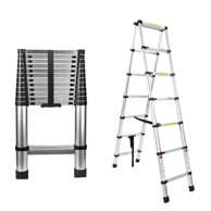 MXM Dvostruke teleskopske ljestve 3,5 m + 3,5 m aluminijske