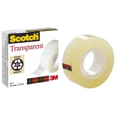 3M SCOTCH Selotejp 550, 19 mm x 33 m, prozirni