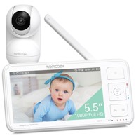 MOMCOZY Video monitor za bebe, BM014-WH12BA-A, bijela