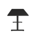 WHITE SHARK Gaming stol Thalor, električno podesiv, 140x70x71–116 cm, crni