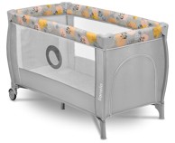 LIONELO Dječji putni krevet, sivo/žuti