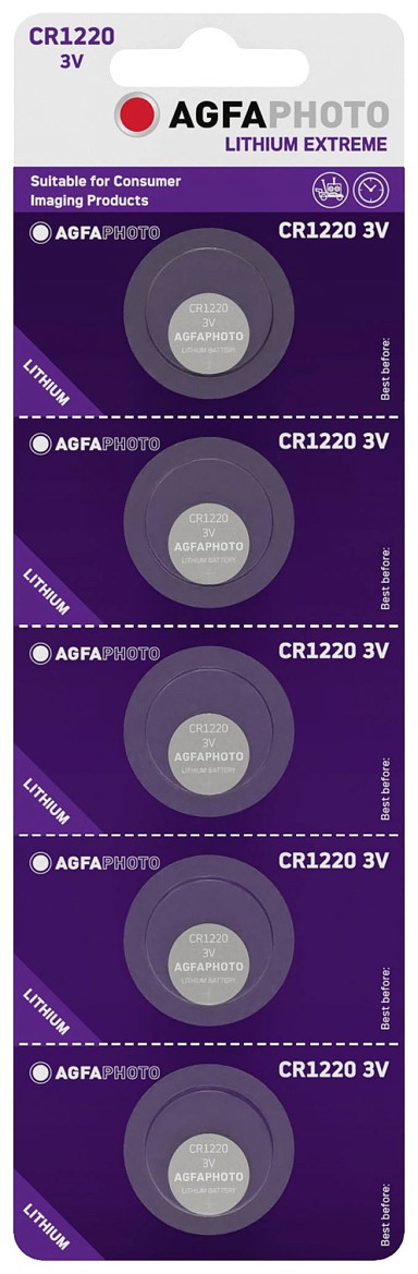AGFAPHOTO Baterije CR1220, 5 komada