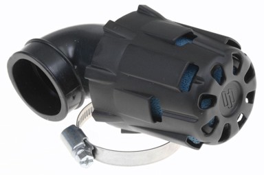 Air Box Mini zračni filtar, konusni, 90°, 37 mm, crni