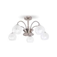 Luster Nora, E27, 5 x 40 W, 1206-5, bijeli nikl
