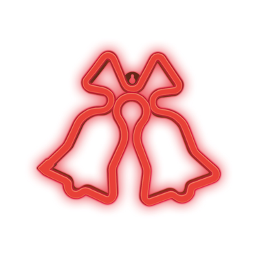 FOREVER Neonsko LED svjetlo BOŽIČNA ZVONA, crvena, FLNE17