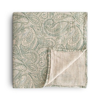 MUSHIE Tetra pelena, 120x120 cm, Green Paisley