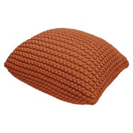 BONAMI ESSENTIALS Cigla-crveni puf/jastuk za sjedenje Knit