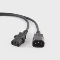 GEMBIRD PC-189-VDE naponski kabel, crni, 1.8 m, C14 konektor