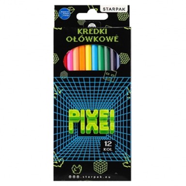 STARPAK Drvene bojice, Pixel, 12 kom