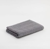 ZIG ZAG Ručnik, 50x100cm, sivi