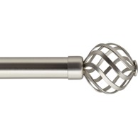 LUANCE Set karniša razvlačni promjer 19 mm Florence 120-210 cm, srebrna