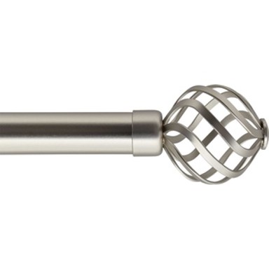 LUANCE Set karniša razvlačni promjer 19 mm Florence 120-210 cm, srebrna