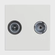 LEGRAND Classia tv/rd utičnica rf-m/rf-ž/75ohm zvijezda 2m bijela rw4217m2d
