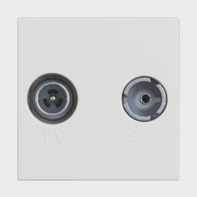 LEGRAND Classia tv/rd utičnica rf-m/rf-ž/75ohm zvijezda 2m bijela rw4217m2d