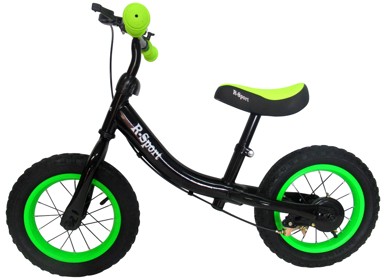 Bicikl bez pedala, R3, crno/zeleni