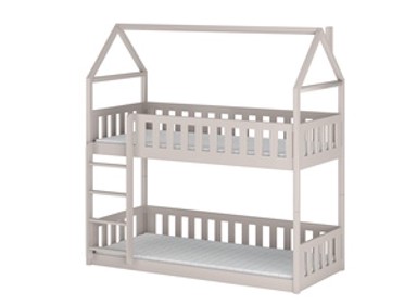 Drveni dječji krevet na kat Pola, 200 x 90 cm, kašmir