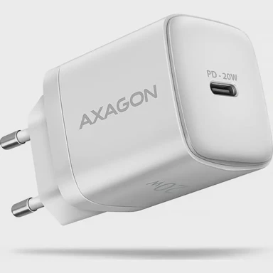 AXAGON Zidni punjač ACU-PD20W, bijeli, 1x Type C, 20W