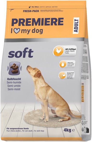 PREMIERE Hrana za pse Soft Adult piletina 4 kg
