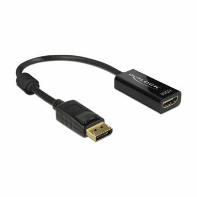 DELOCK Adapter DisplayPort na HDMI pasivni 4K 30Hz, duljina 20 cm