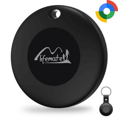LIFEMATE GPS Bluetooth LifeTag Tracker HD-P16-3 za Android s privjeskom za ključeve, crne