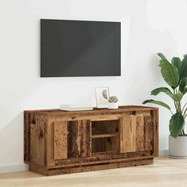TV ormar, 102 x 35 x 45 cm, konstruirano drvo, staro drvo