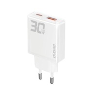 DUDAO Punjač A30EU, GaN, USB/USB-C, 30W, bijeli