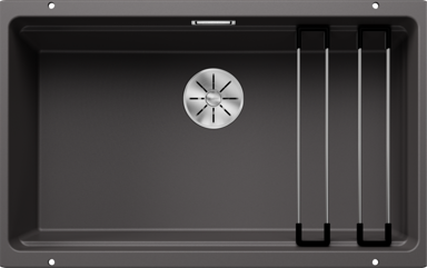 BLANCO Sudoper ETAGON 700-U InFino  SILGRANIT sa priborom, bez dalj.upr. - kameno siva